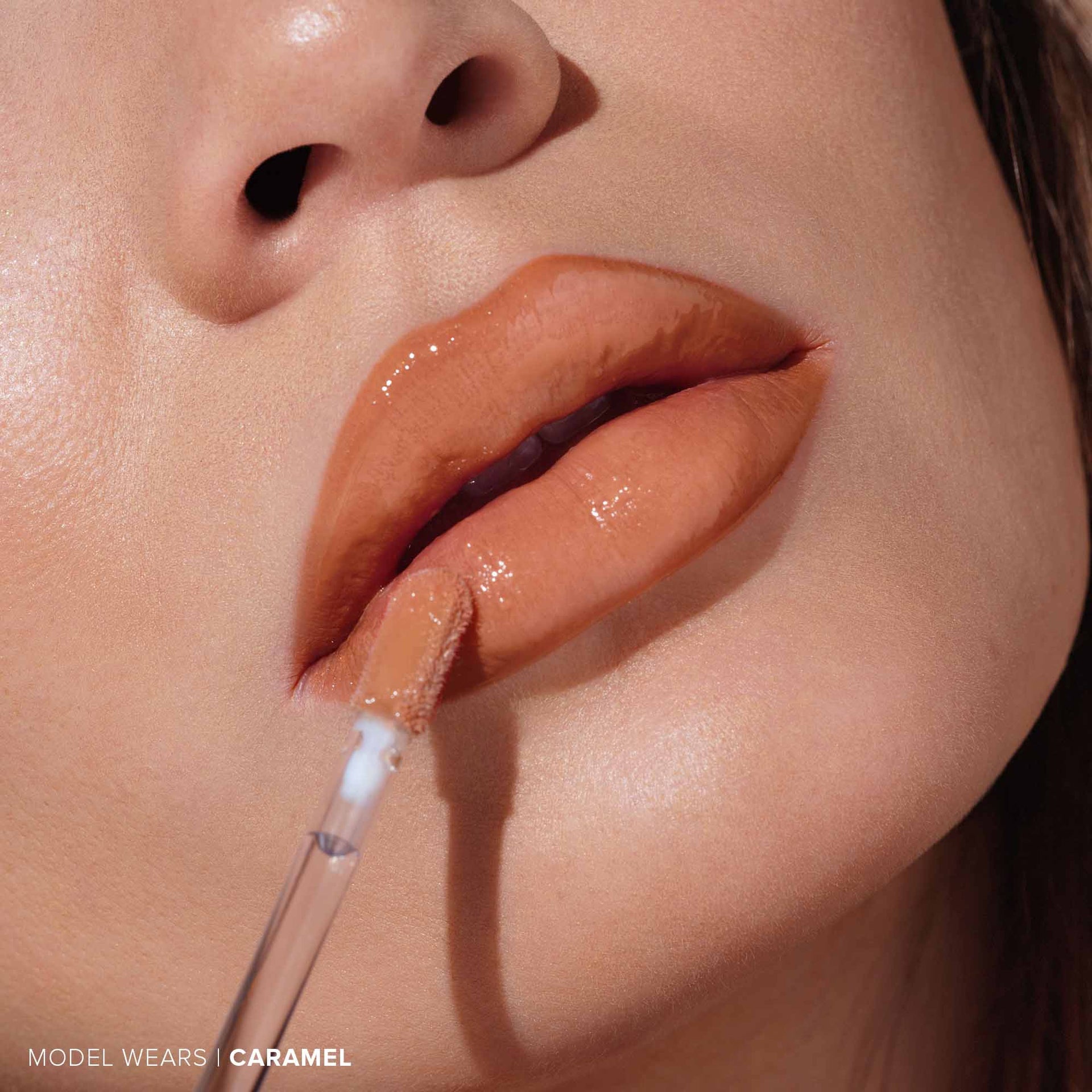 Tinted Gloss Duo - Lip Gloss Wand On Model