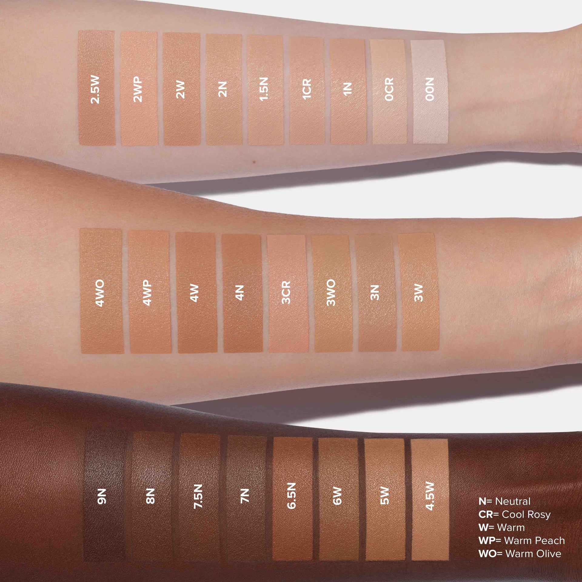 3W | Impeccable Blurring Second-Skin Matte Foundation Arm Swatch