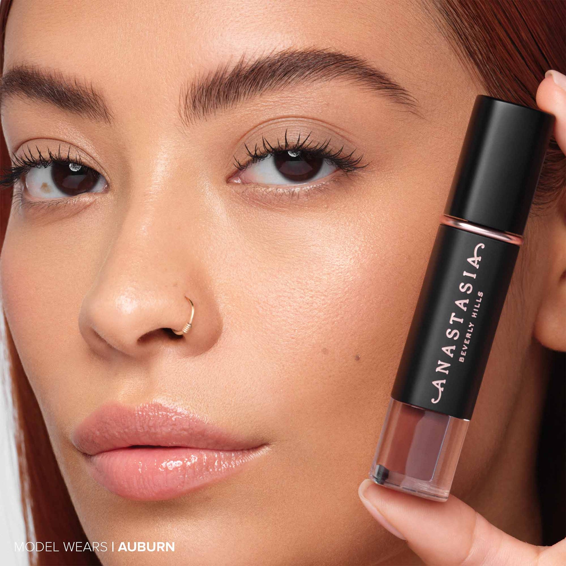 Auburn | Volumizing Tinted Brow Gel -Model Image